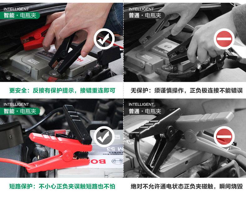 汽车应急启动电源保护功能