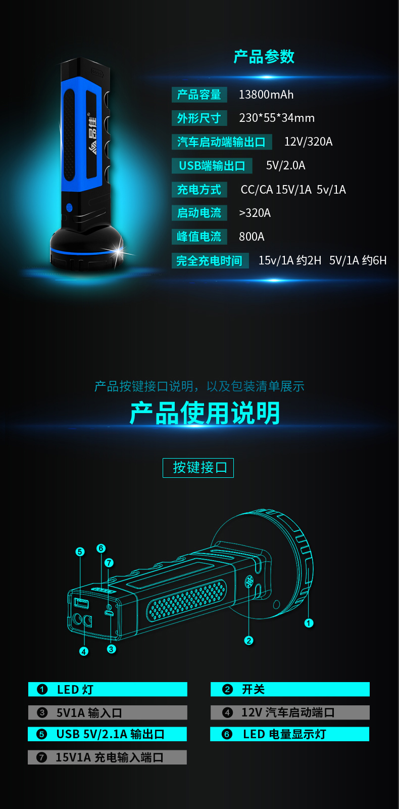 尊龙凯时人生就是博A30汽车应急启动电源